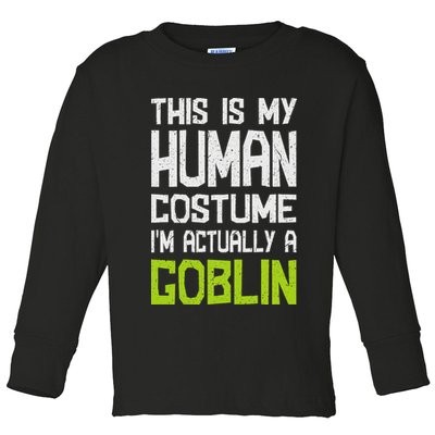 Goblin Creature Fantasy World Goblin Leprechaun Costume Toddler Long Sleeve Shirt