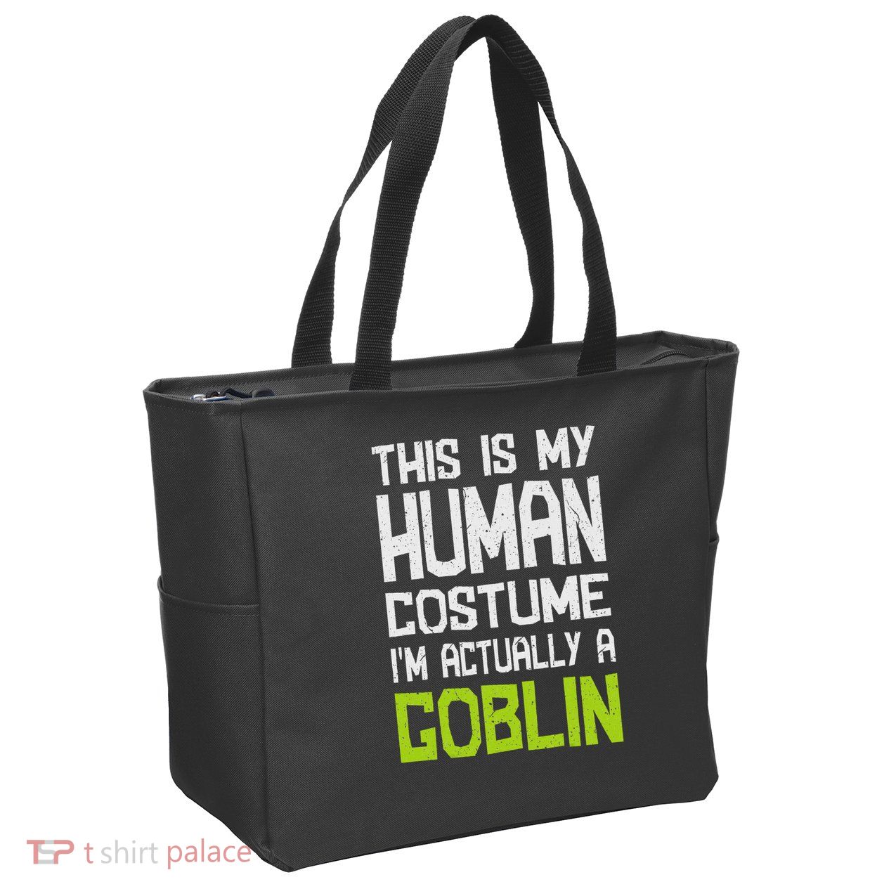Goblin Creature Fantasy World Goblin Leprechaun Costume Zip Tote Bag