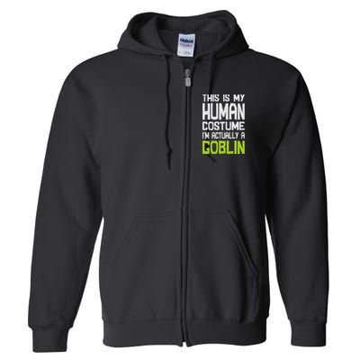 Goblin Creature Fantasy World Goblin Leprechaun Costume Full Zip Hoodie