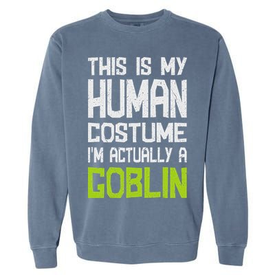 Goblin Creature Fantasy World Goblin Leprechaun Costume Garment-Dyed Sweatshirt