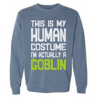 Goblin Creature Fantasy World Goblin Leprechaun Costume Garment-Dyed Sweatshirt