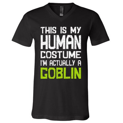 Goblin Creature Fantasy World Goblin Leprechaun Costume V-Neck T-Shirt