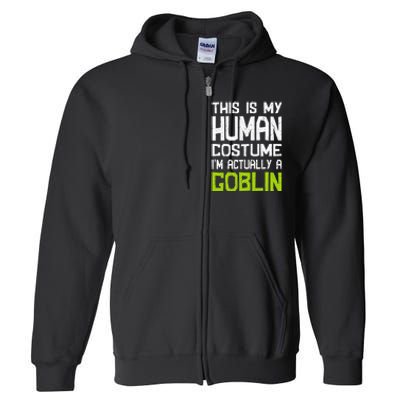 Goblin Creature Fantasy World Goblin Leprechaun Costume Full Zip Hoodie