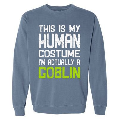 Goblin Creature Fantasy World Goblin Leprechaun Costume Garment-Dyed Sweatshirt