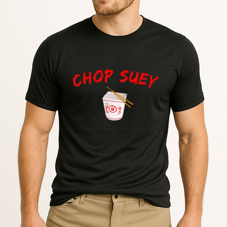 Graphic Chinese Food Chop Suey Cooling Performance Crew T-Shirt