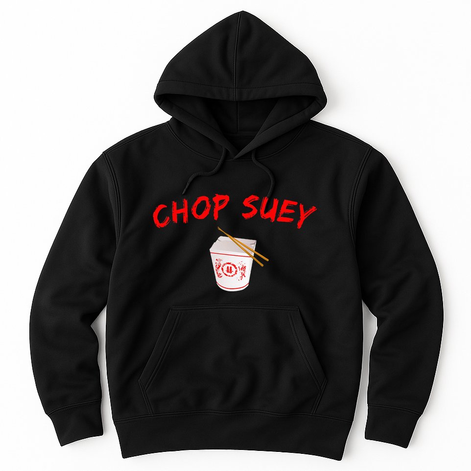 Graphic Chinese Food Chop Suey Hoodie