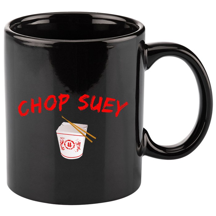 Graphic Chinese Food Chop Suey 11oz C Handle Ceramic Mug