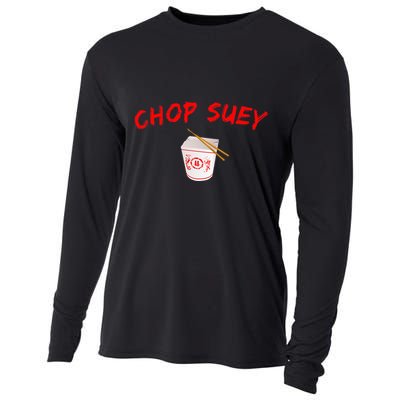 Graphic Chinese Food Chop Suey Cooling Performance Long Sleeve Crew
