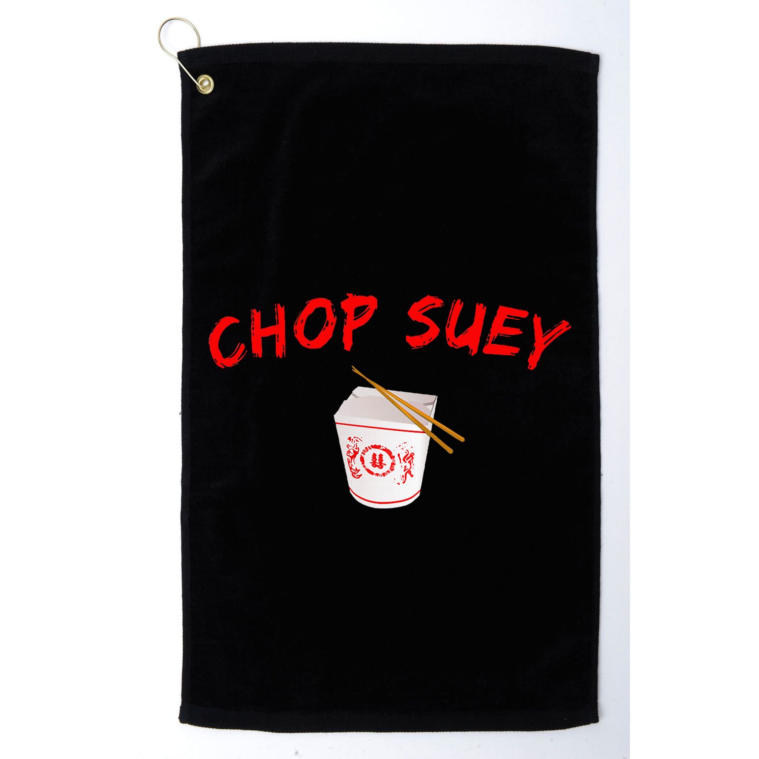 Graphic Chinese Food Chop Suey Golf Towel