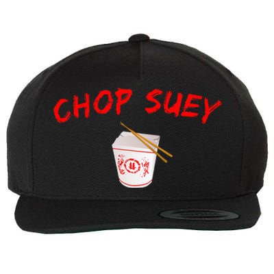 Graphic Chinese Food Chop Suey Wool Snapback Cap