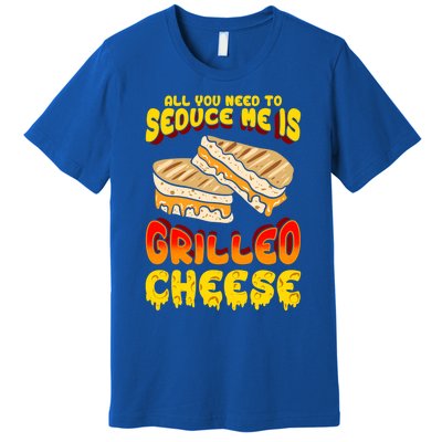 Grilled Cheese Foodie Gift Campfire Toaster Sandwich Graphic Great Gift Premium T-Shirt