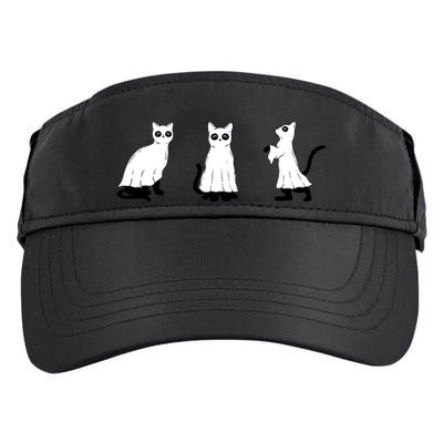 Ghost Cats Funny Halloween Adult Drive Performance Visor