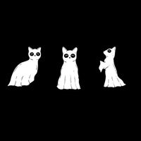 Ghost Cats Funny Halloween 16 in Basic Backpack