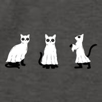 Ghost Cats Funny Halloween Vector Backpack