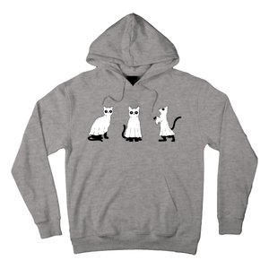 Ghost Cats Funny Halloween Hoodie