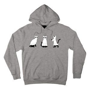 Ghost Cats Funny Halloween Tall Hoodie