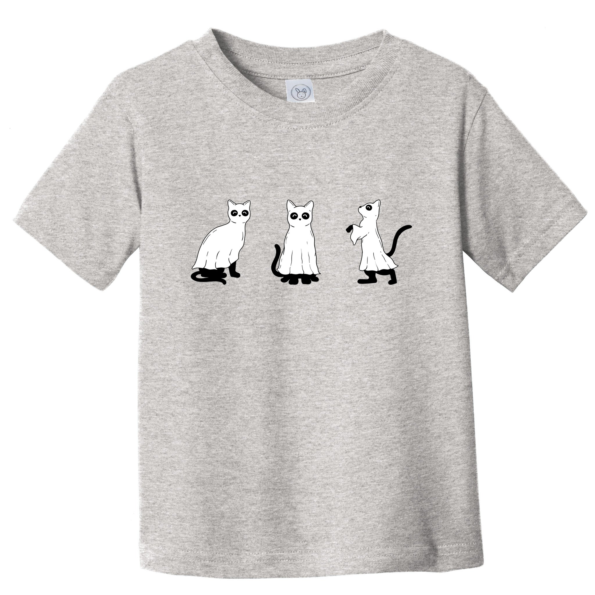 Ghost Cats Funny Halloween Toddler T-Shirt