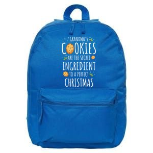 GrandmaS Cookies Funny Grandpa Santa Christmas Costume Gift 16 in Basic Backpack