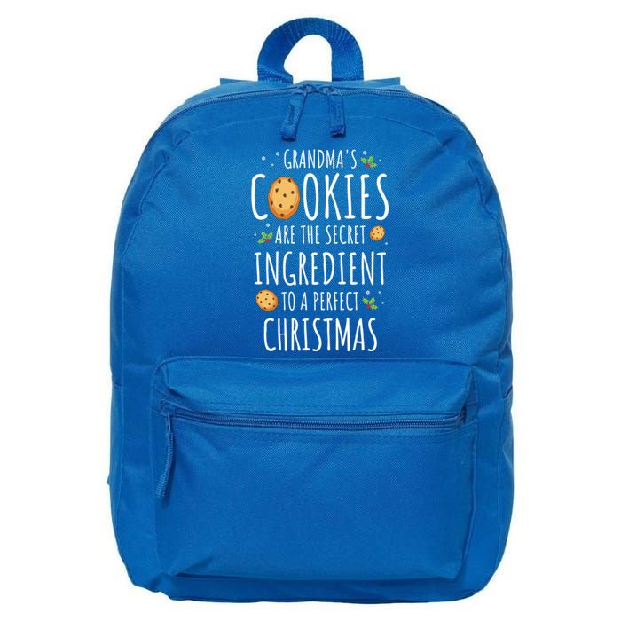 GrandmaS Cookies Funny Grandpa Santa Christmas Costume Gift 16 in Basic Backpack