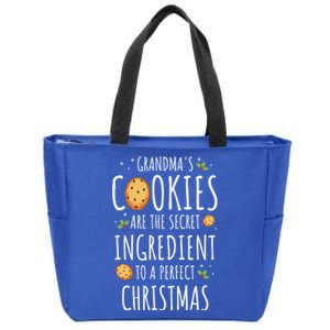 GrandmaS Cookies Funny Grandpa Santa Christmas Costume Gift Zip Tote Bag