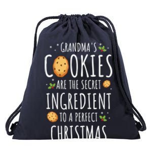 GrandmaS Cookies Funny Grandpa Santa Christmas Costume Gift Drawstring Bag