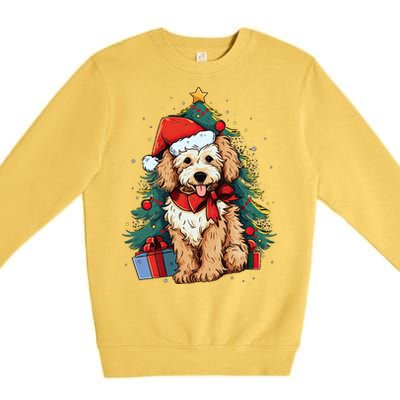 Goldendoodle Christmas Funny Dog Xmas Gift Premium Crewneck Sweatshirt