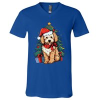 Goldendoodle Christmas Funny Dog Xmas Gift V-Neck T-Shirt