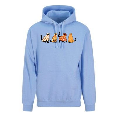 Ghost Cats Funny Halloween Cat Unisex Surf Hoodie