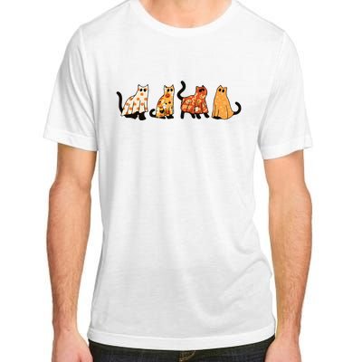 Ghost Cats Funny Halloween Cat Adult ChromaSoft Performance T-Shirt