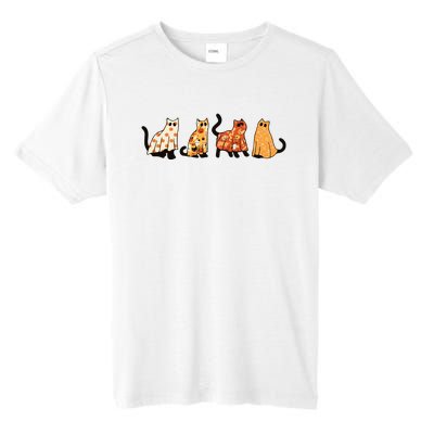 Ghost Cats Funny Halloween Cat Tall Fusion ChromaSoft Performance T-Shirt