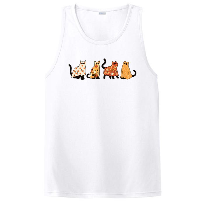 Ghost Cats Funny Halloween Cat PosiCharge Competitor Tank