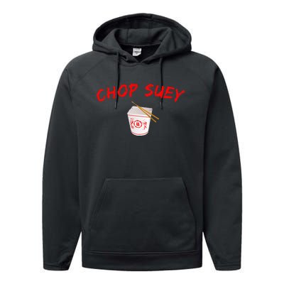 Graphic Chinese Food Apparelchop Suey Performance Fleece Hoodie