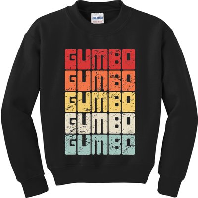 Gumbo Cajun Food Louisiana Gumbo Kids Sweatshirt