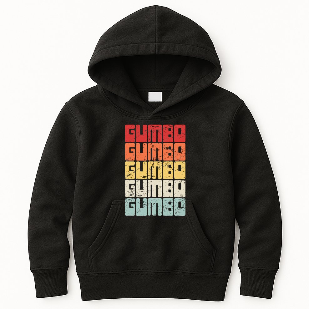 Gumbo Cajun Food Louisiana Gumbo Kids Hoodie
