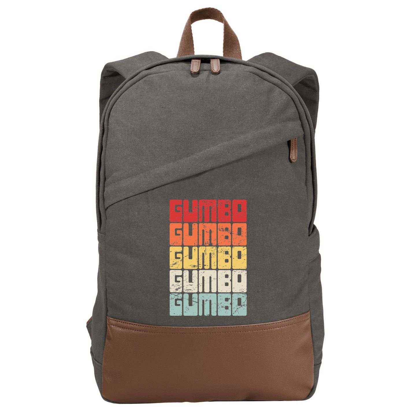 Gumbo Cajun Food Louisiana Gumbo Cotton Canvas Backpack