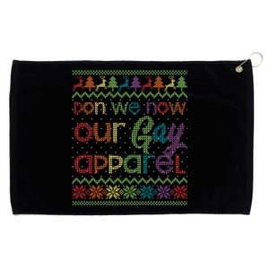 Gay Christmas Funny Lgbt Don We Now Our Gay Rainbow Gift Grommeted Golf Towel