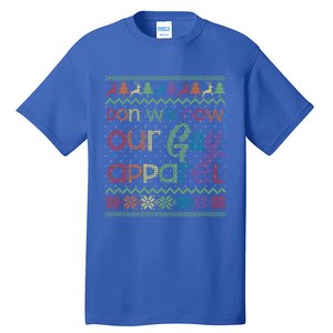 Gay Christmas Funny Lgbt Don We Now Our Gay Rainbow Gift Tall T-Shirt