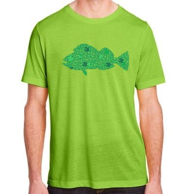 Green Clover Fish St Patrick's Day Love Fishing Great Gift Adult ChromaSoft Performance T-Shirt