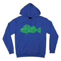 Green Clover Fish St Patrick's Day Love Fishing Great Gift Hoodie