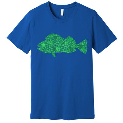 Green Clover Fish St Patrick's Day Love Fishing Great Gift Premium T-Shirt