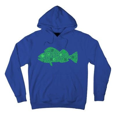 Green Clover Fish St Patrick's Day Love Fishing Great Gift Tall Hoodie