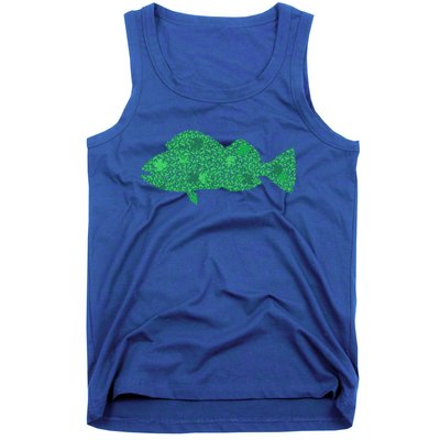 Green Clover Fish St Patrick's Day Love Fishing Great Gift Tank Top