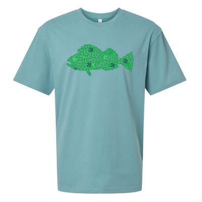 Green Clover Fish St Patrick's Day Love Fishing Great Gift Sueded Cloud Jersey T-Shirt