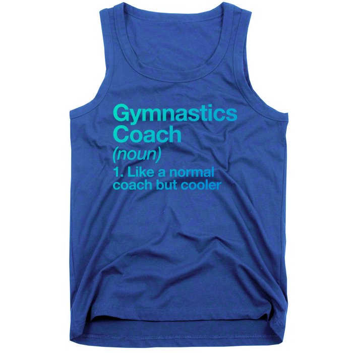 Gymnastics Coach Funny Sports Definition Trainer Instructor Cute Gift Tank Top