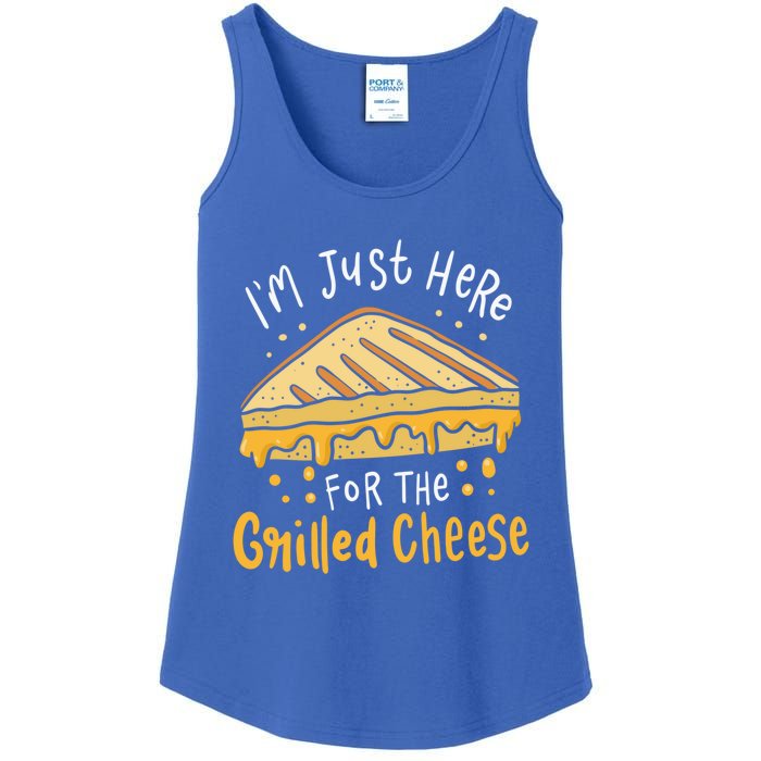 Grilled Cheese Funny Gift I'm Just Here For The Grilled Cheese Cool Gift Ladies Essential Tank