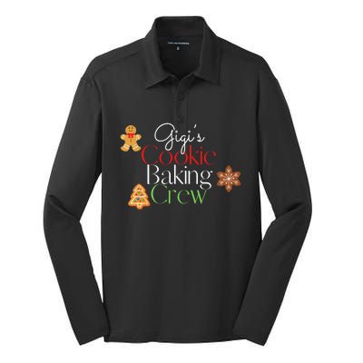 Gigi’S Christmas Family Matching Group Cookie Baking Crew Gift Silk Touch Performance Long Sleeve Polo