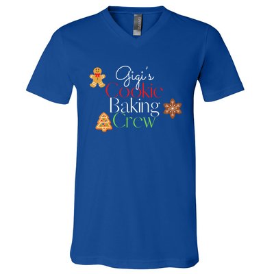 Gigi’S Christmas Family Matching Group Cookie Baking Crew Gift V-Neck T-Shirt