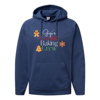 Gigi’S Christmas Family Matching Group Cookie Baking Crew Gift Performance Fleece Hoodie