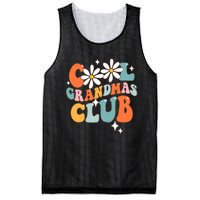 Groovy Cool Grandmas Club Funny Smile Mothers Day Mesh Reversible Basketball Jersey Tank