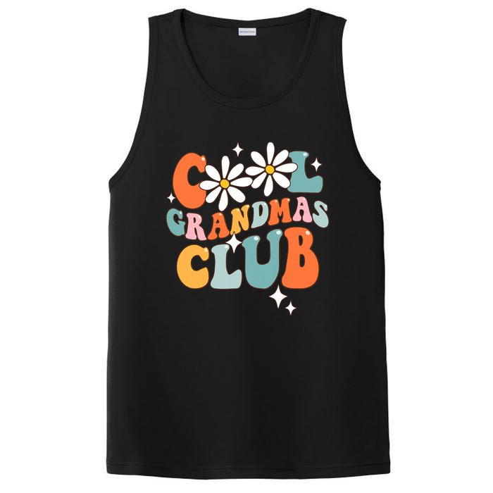 Groovy Cool Grandmas Club Funny Smile Mothers Day PosiCharge Competitor Tank